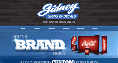 Desktop Screenshot of gidneysigns.com